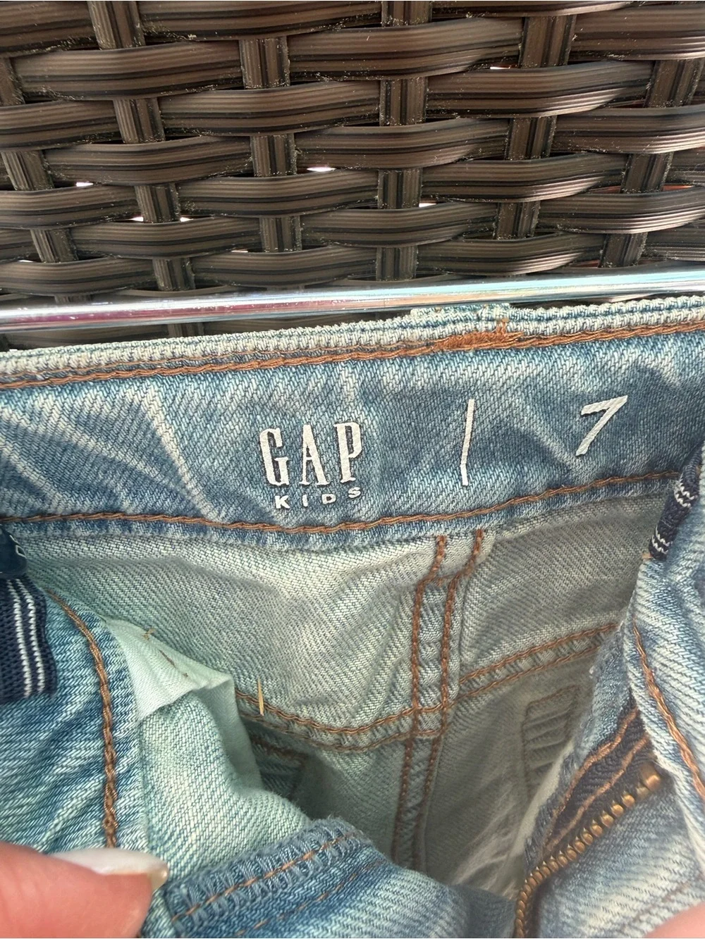 GAP Light Blue Denim Mini Skirt Size 7